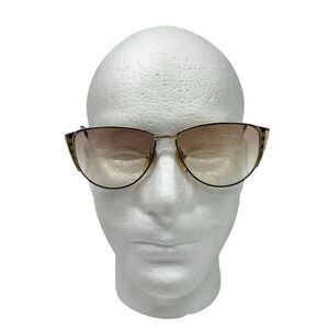 Vintage Womens Cereda Eyeglasses Readers Unique Oval Gold Japan